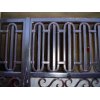 Close up of wrought iron custom gate work in La Mesa, California.